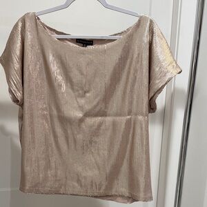Elegant Beige Sequin Blouse